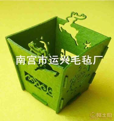 廠家供應 加大個性毛氈收納盒，打造整潔時尚桌面新生活（南宮市運興毛氈廠專供）